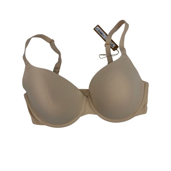NWT SKIMS Fits Everybody T Shirt Demi Bra34DD, Sand - Picture 1 of 4